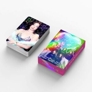 KATSEYE '' Internet '' Çift Yön Baskılı Hologramlı / Lomo Card Seti (60 Pcs)