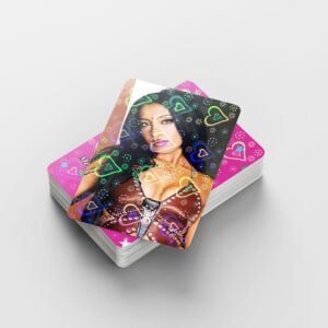 KATSEYE '' Internet '' Çift Yön Baskılı Hologramlı / Lomo Card Seti (60 Pcs)