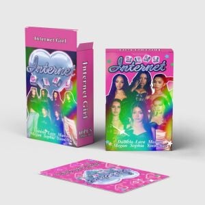 KATSEYE '' Internet '' Çift Yön Baskılı Hologramlı / Lomo Card Seti (60 Pcs)