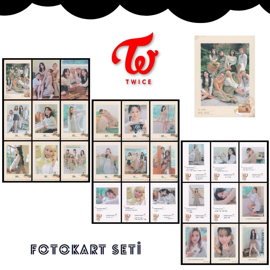 TWICE Season's Greetings 2022 '' Letters To You '' Fotokart Seti