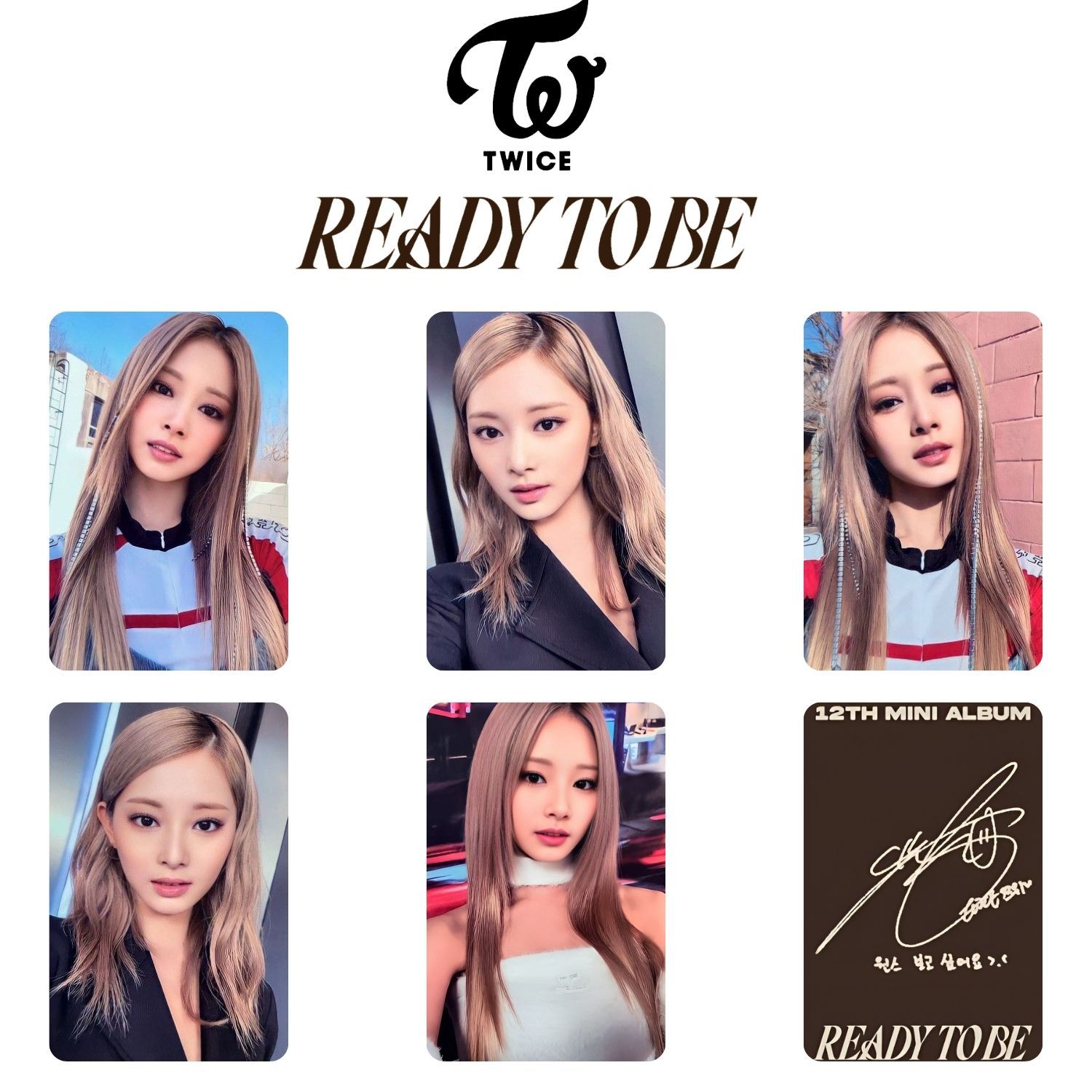 TWICE TZuyu '' Ready to be '' Album Kart Seti