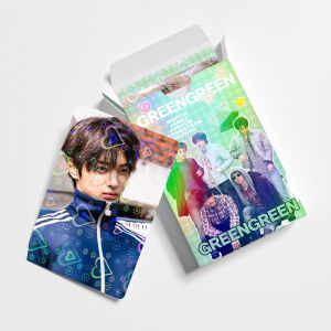 CORTIS '' GreenGreen '' Çift Yön Baskılı Hologramlı / Lomo Card Seti (60 Pcs)