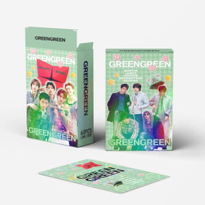 CORTIS '' GreenGreen '' Çift Yön Baskılı Hologramlı / Lomo Card Seti (60 Pcs)