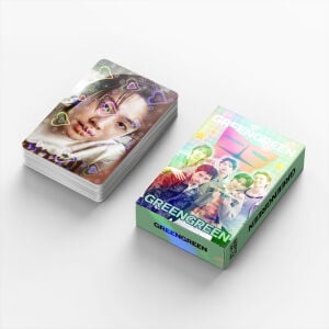 CORTIS '' GreenGreen '' Çift Yön Baskılı Hologramlı / Lomo Card Seti (60 Pcs)