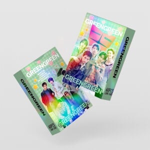 CORTIS '' GreenGreen '' Çift Yön Baskılı Hologramlı / Lomo Card Seti (60 Pcs)