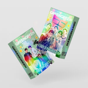 CORTIS '' GreenGreen '' Çift Yön Baskılı Hologramlı / Lomo Card Seti (60 Pcs)