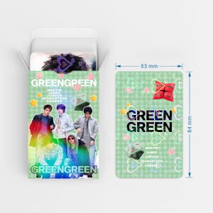 CORTIS '' GreenGreen '' Çift Yön Baskılı Hologramlı / Lomo Card Seti (60 Pcs)