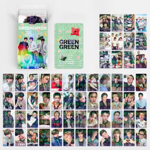 CORTIS '' GreenGreen '' Çift Yön Baskılı Hologramlı / Lomo Card Seti (60 Pcs)