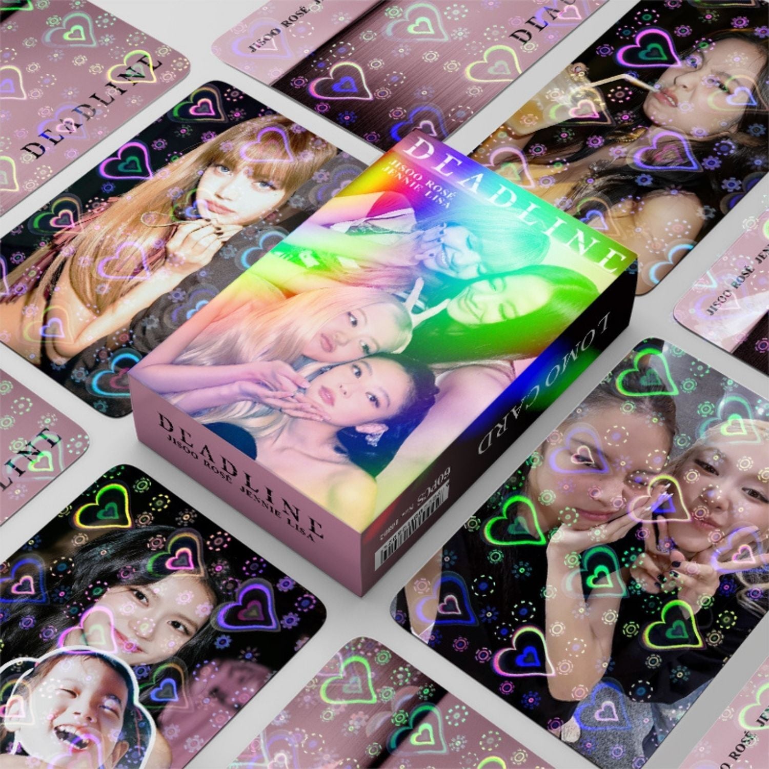 BLACKPINK '' Deadline '' Çift Yön Baskılı Hologramlı / Lomo Card Seti (60 Pcs)
