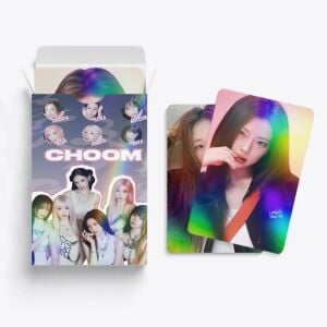 BABYMONSTER '' Choom '' Çift Yön Baskılı Hologramlı / Lomo Card Seti (60 Pcs)