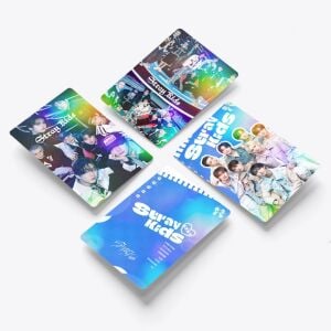 STRAY KIDS '' Stay '' Çift Yön Baskılı Hologramlı / Lomo Card Seti (60 Pcs)