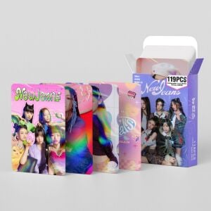 NEW JEANS Çift Yön Baskılı Hologramlı / Lomo Card Seti (55 Pcs)