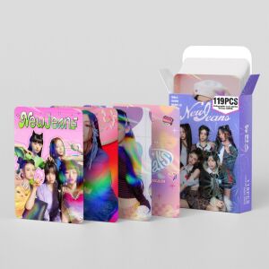 NEW JEANS Çift Yön Baskılı Hologramlı / Lomo Card Seti (55 Pcs)
