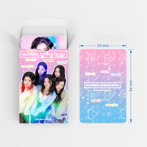 ILLIT '' MAMIHLAPINATAPAI '' Çift Yön Baskılı Hologramlı / Lomo Card Seti (60 Pcs)