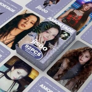 BLACKPINK Jisoo '' Amortage '' Çift Yön Baskılı Lomo Card Seti (60 Pcs)