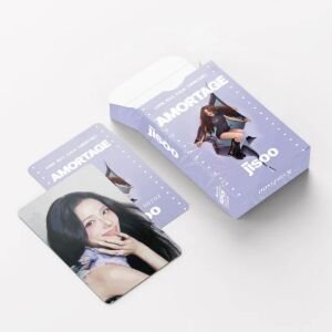 BLACKPINK Jisoo '' Amortage '' Çift Yön Baskılı Lomo Card Seti (60 Pcs)