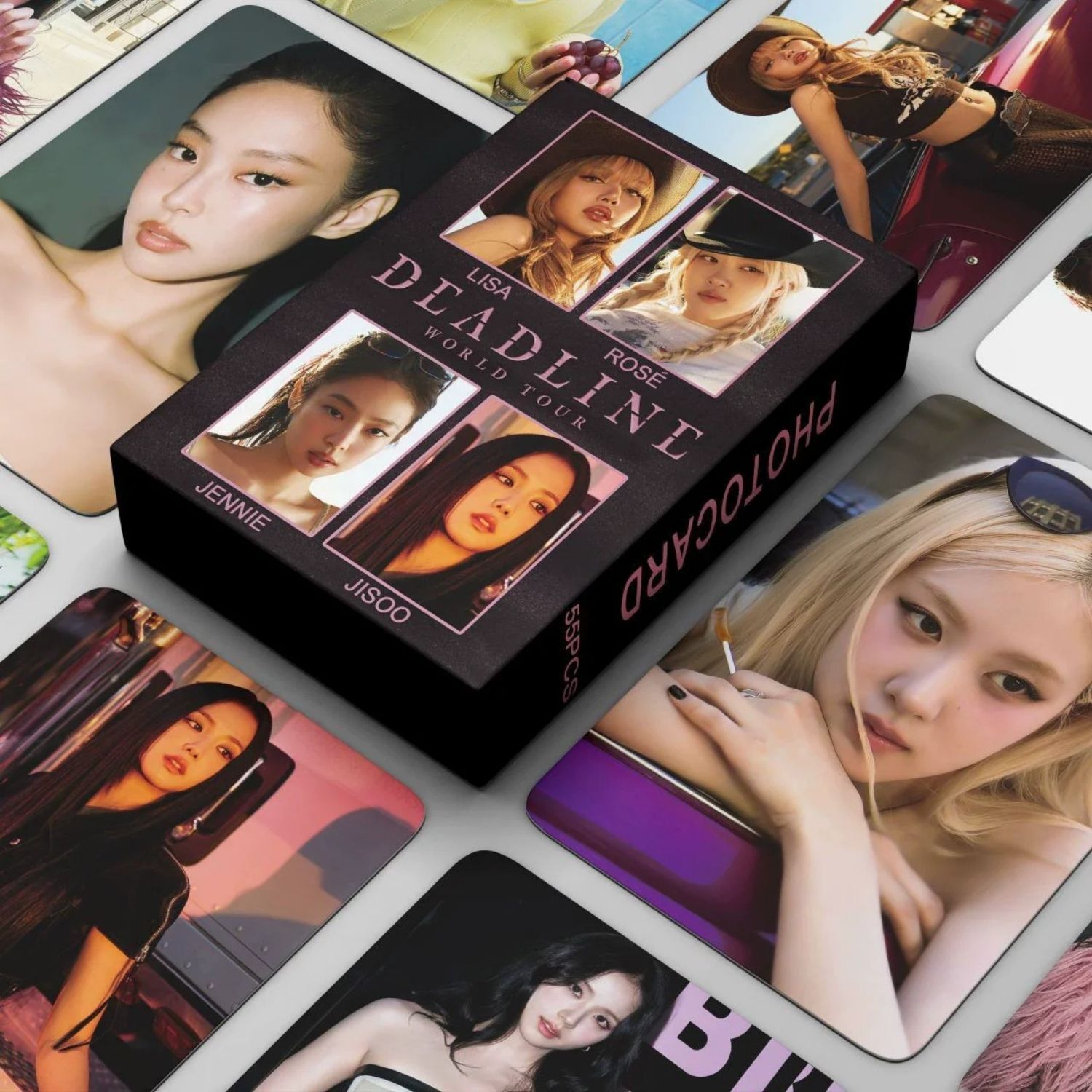 BLACKPINK '' Deadline '' Çift Yön Baskılı Hologramlı Lomo Card Seti