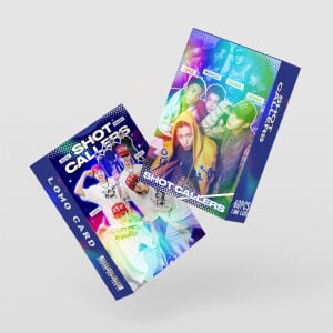 LNGSHOT '' Shot Callers '' Çift Yön Baskılı Hologramlı / Lomo Card Seti (60 Pcs)