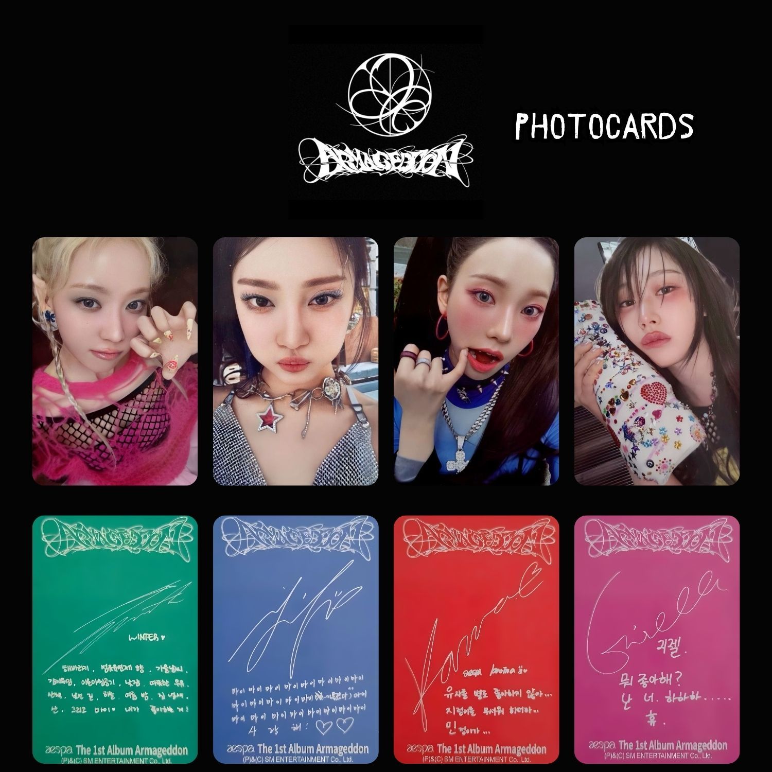 AESPA '' Armageddon '' SMINI Ver. Photocards Set