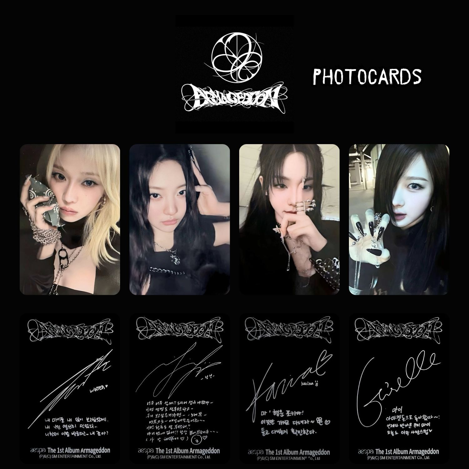 AESPA '' Armageddon '' POSTER Ver. Photocards Set