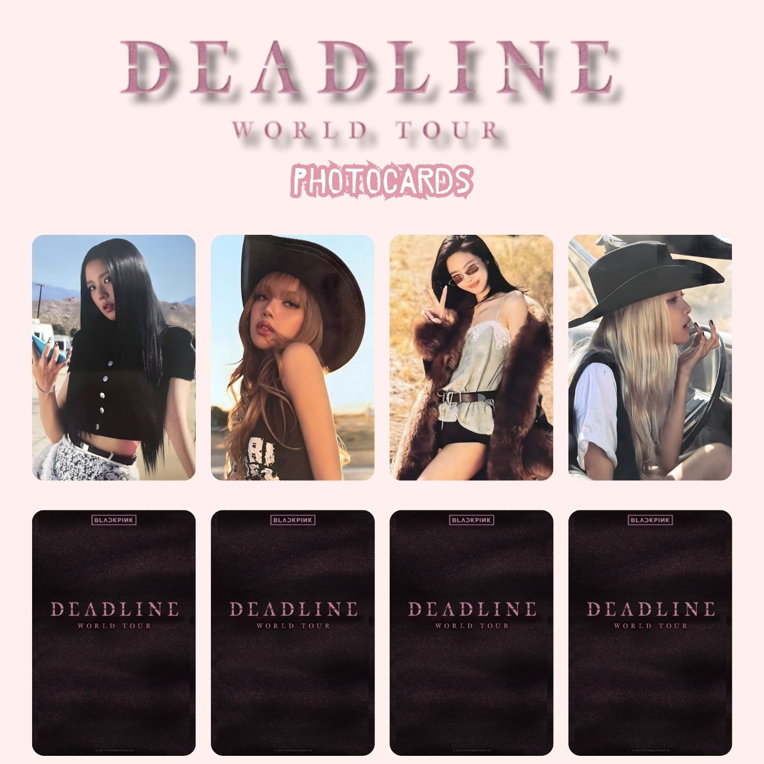 BLACPINK  '' World Tour : DEADLINE '' Photocards Set 2