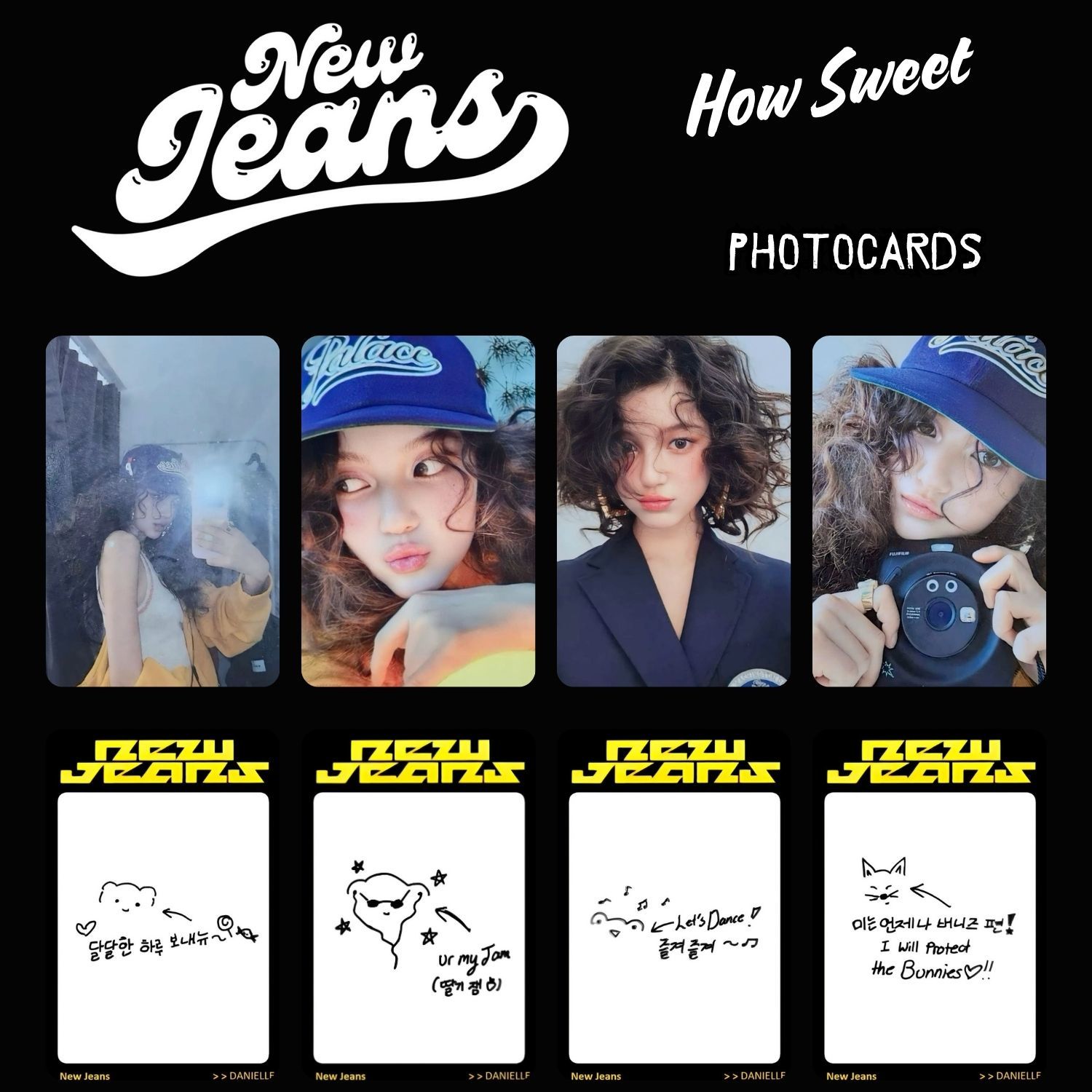 NEW JEANS '' How Sweet '' DANIELLE Photocards Set