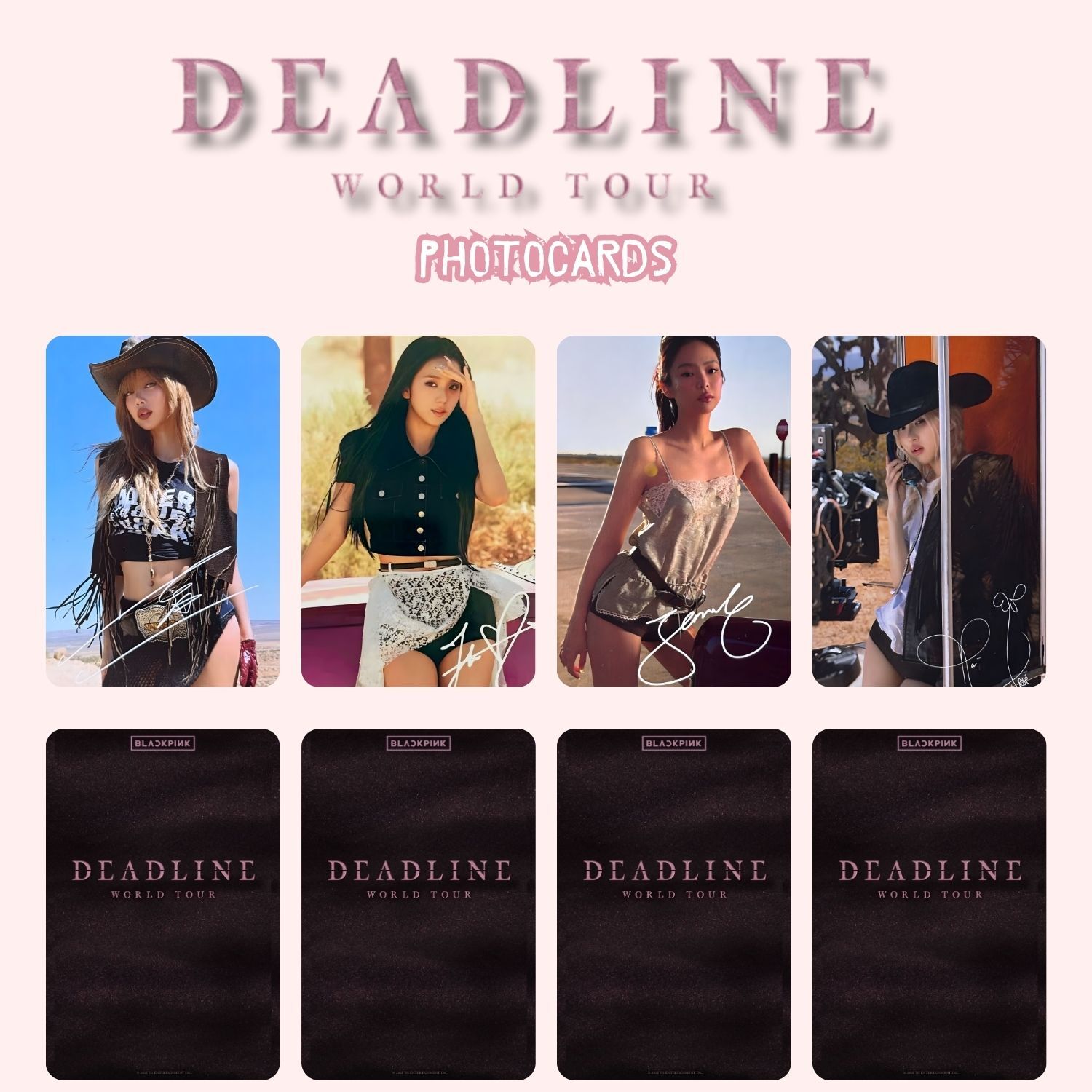 BLACPINK  '' World Tour : DEADLINE '' Photocards Set 3