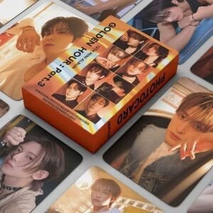 ATEEZ '' Golden Hour Pt:3 '' Çift Yön Baskılı Lomo Card Seti
