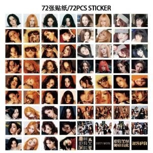 AESPA '' Dirty Work '' Çift Yön Baskılı Lomo Card Seti