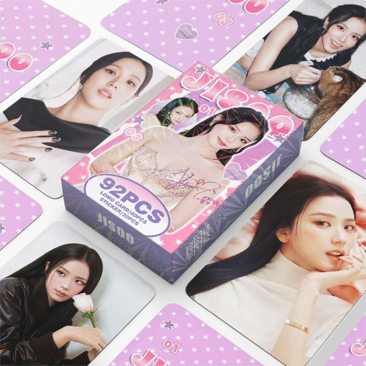 BLACKPINK '' Jisoo '' Çift Yön Baskılı Lomo Card Seti (60 Pcs)