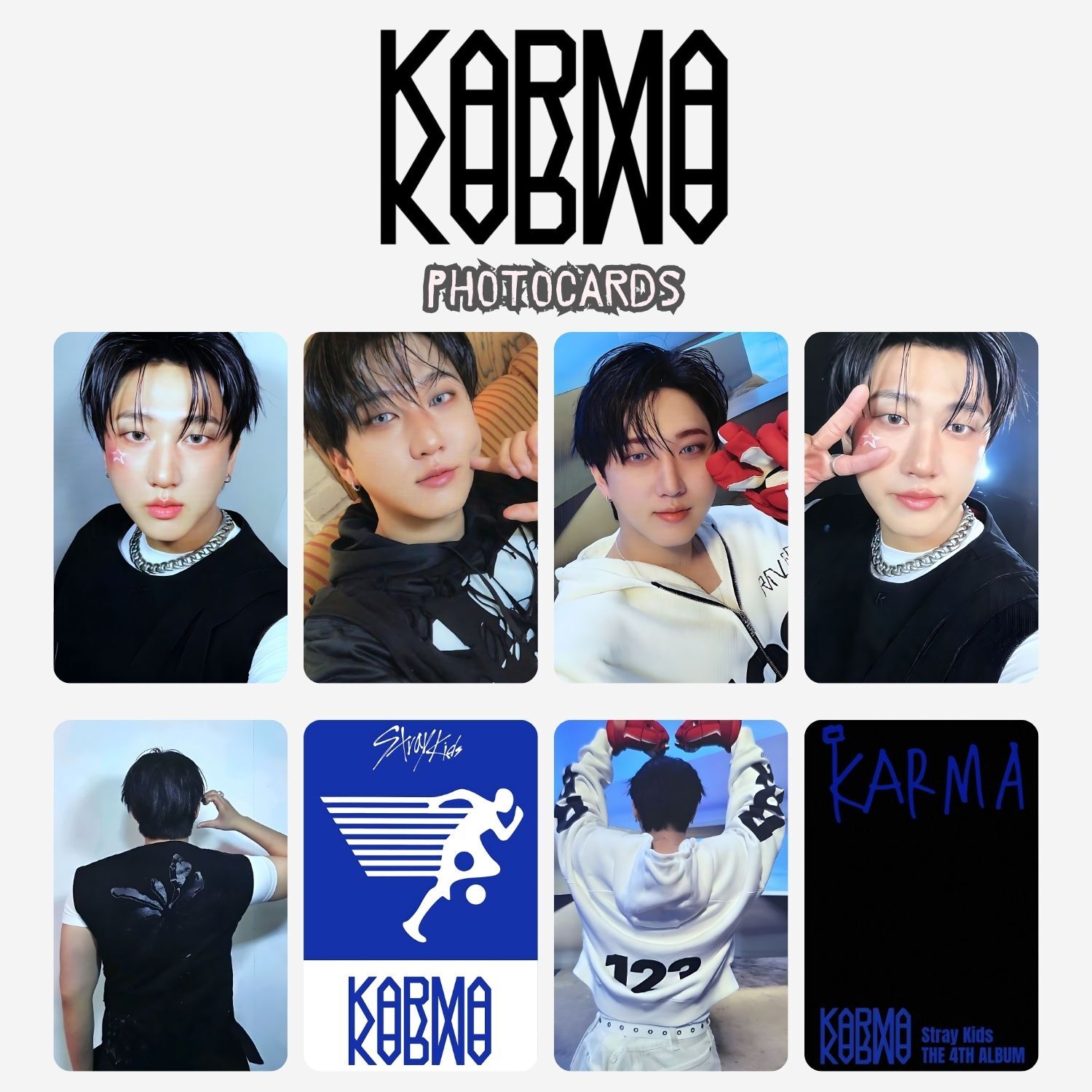 STRAY KIDS Changbin '' Karma '' Photocards Set