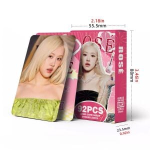 BLACKPINK '' Rose '' Çift Yön Baskılı Lomo Card Seti (60 Pcs)