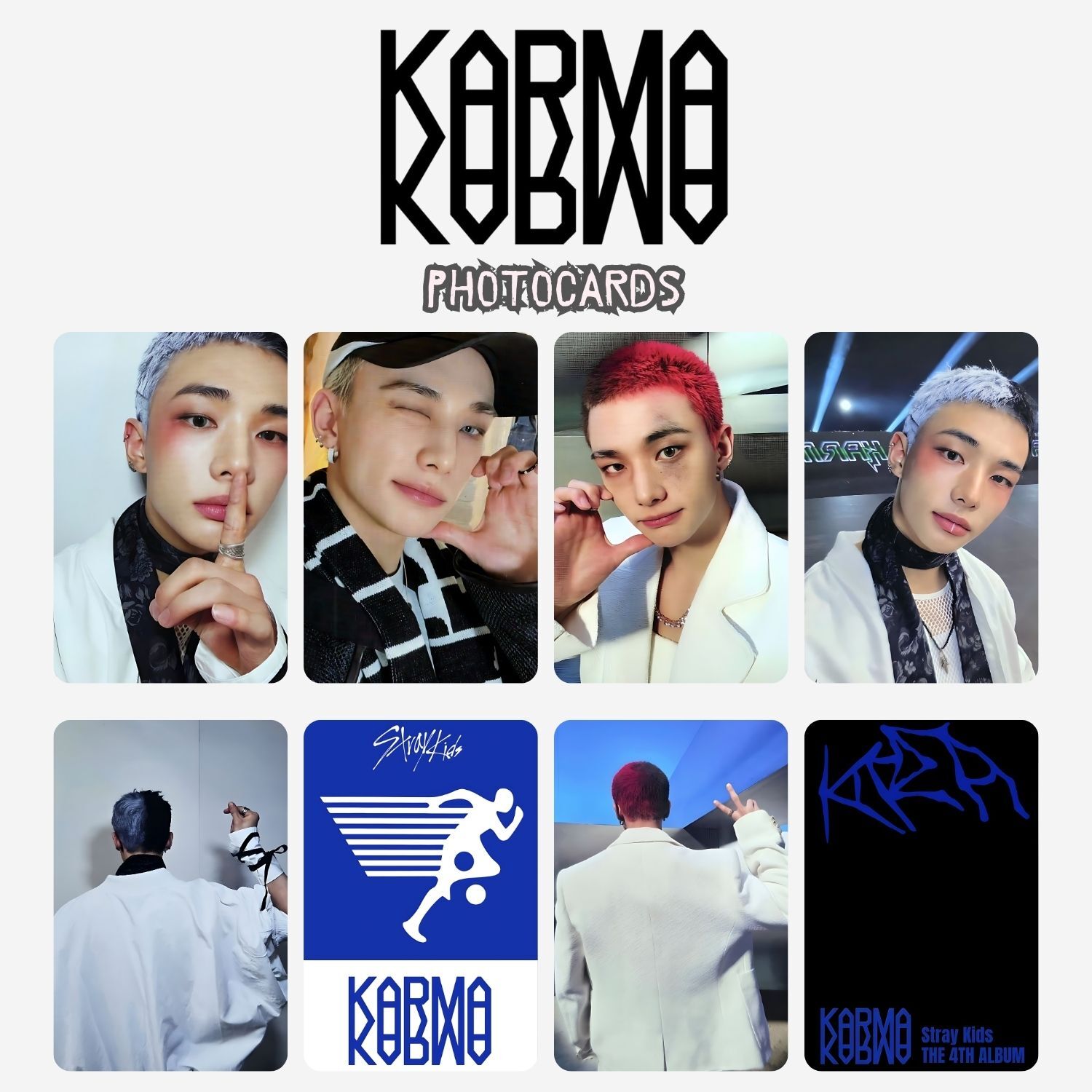 STRAY KIDS Hyunjin '' Karma '' Photocards Set