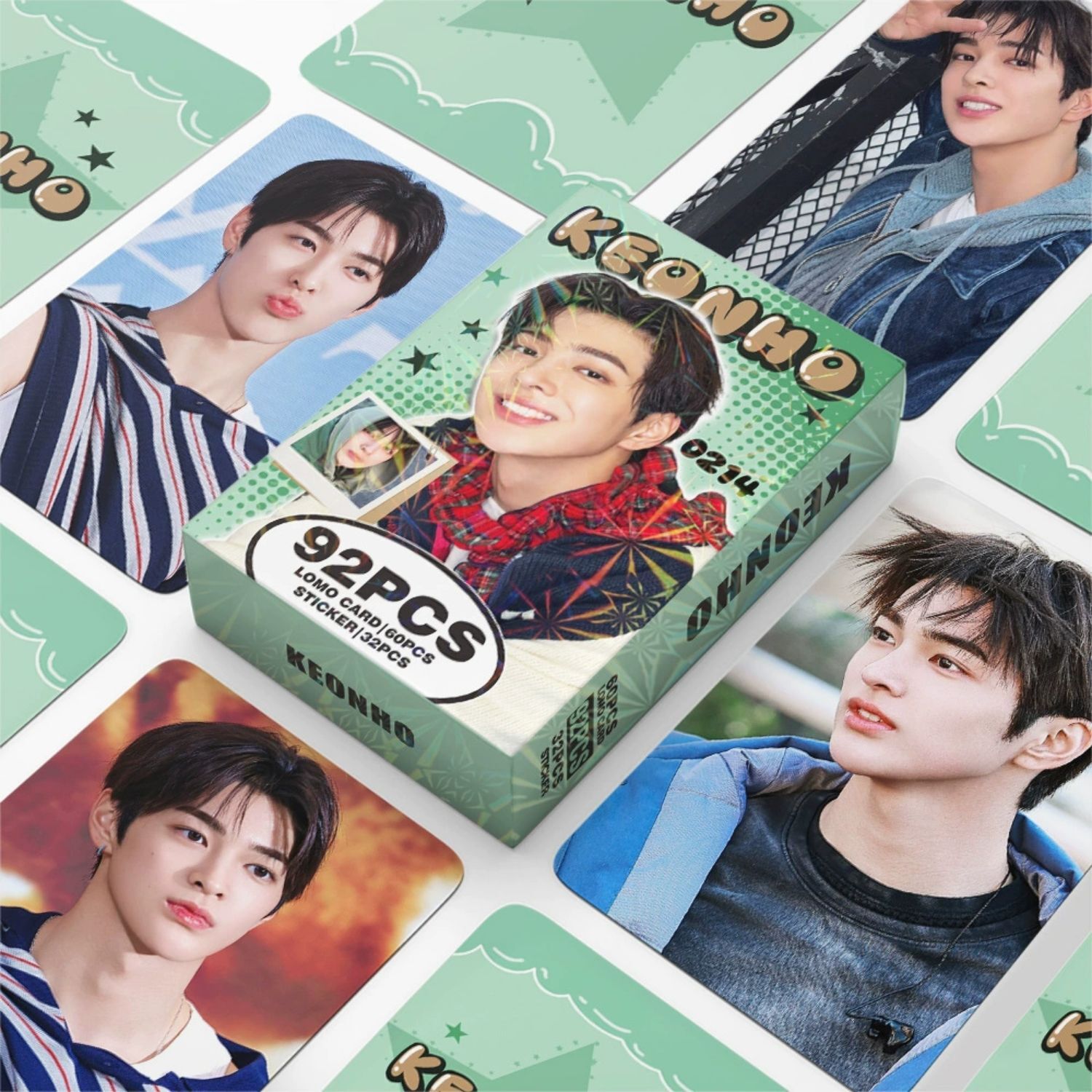 CORTIS '' Keonho '' Çift Yön Baskılı Lomo Card Seti (60 Pcs)