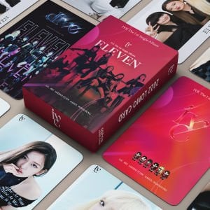 IVE  '' Eleven '' Çift Yön Baskılı Lomo Card Seti