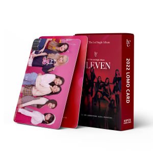 IVE  '' Eleven '' Çift Yön Baskılı Lomo Card Seti