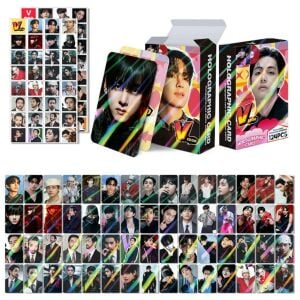 BTS '' V '' Çift Yön Baskılı Hologralı / Lomo Card Seti (60 Pcs)