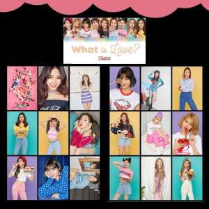 TWICE '' What is Love '' Fotokart Seti