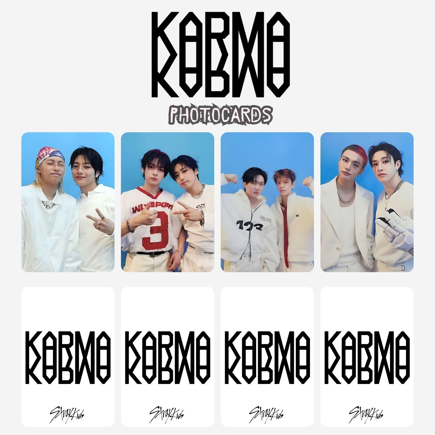 STRAY KIDS '' Karma '' UNIT Photocards Set