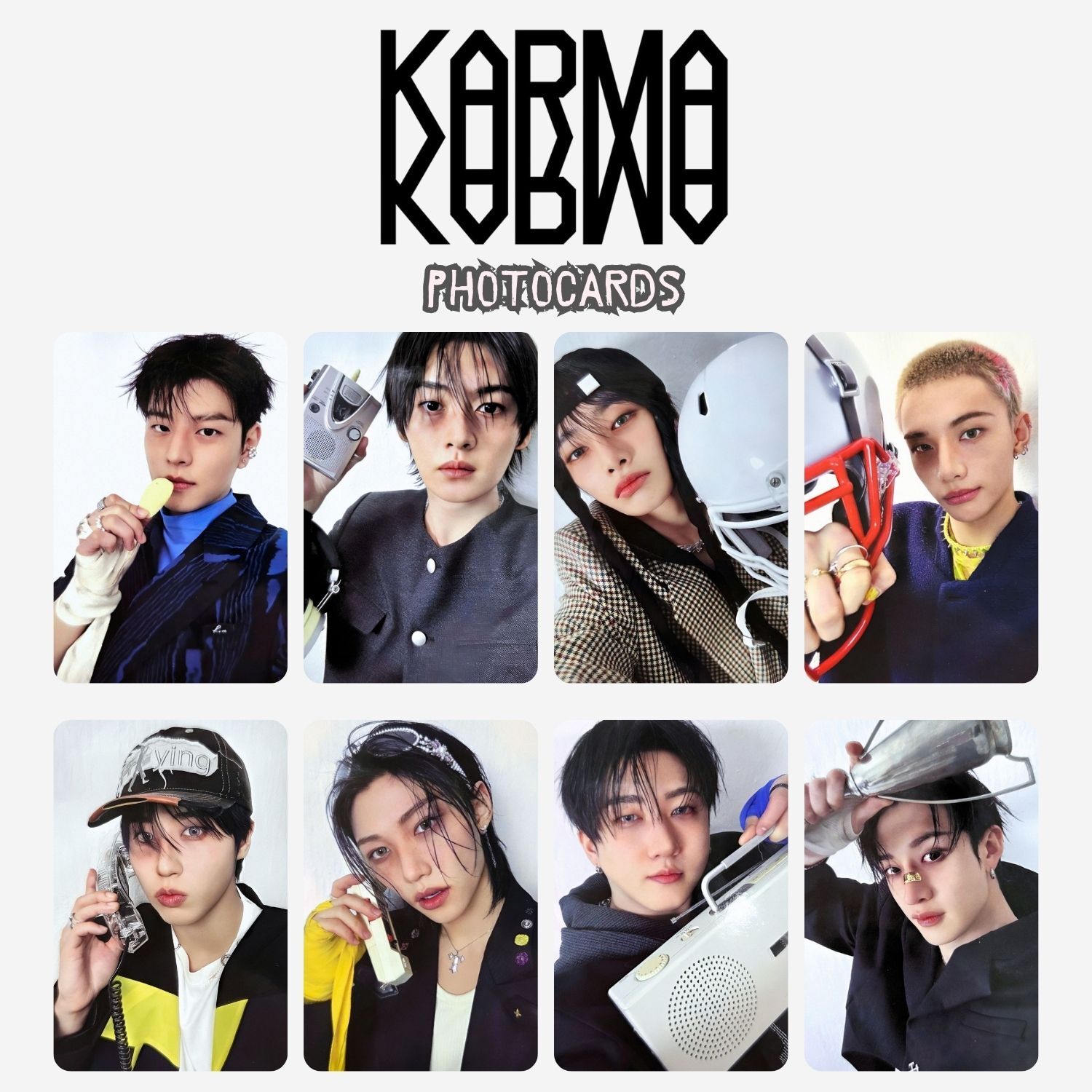 STRAY KIDS '' Karma '' Photocards Set Skzoo Ver.