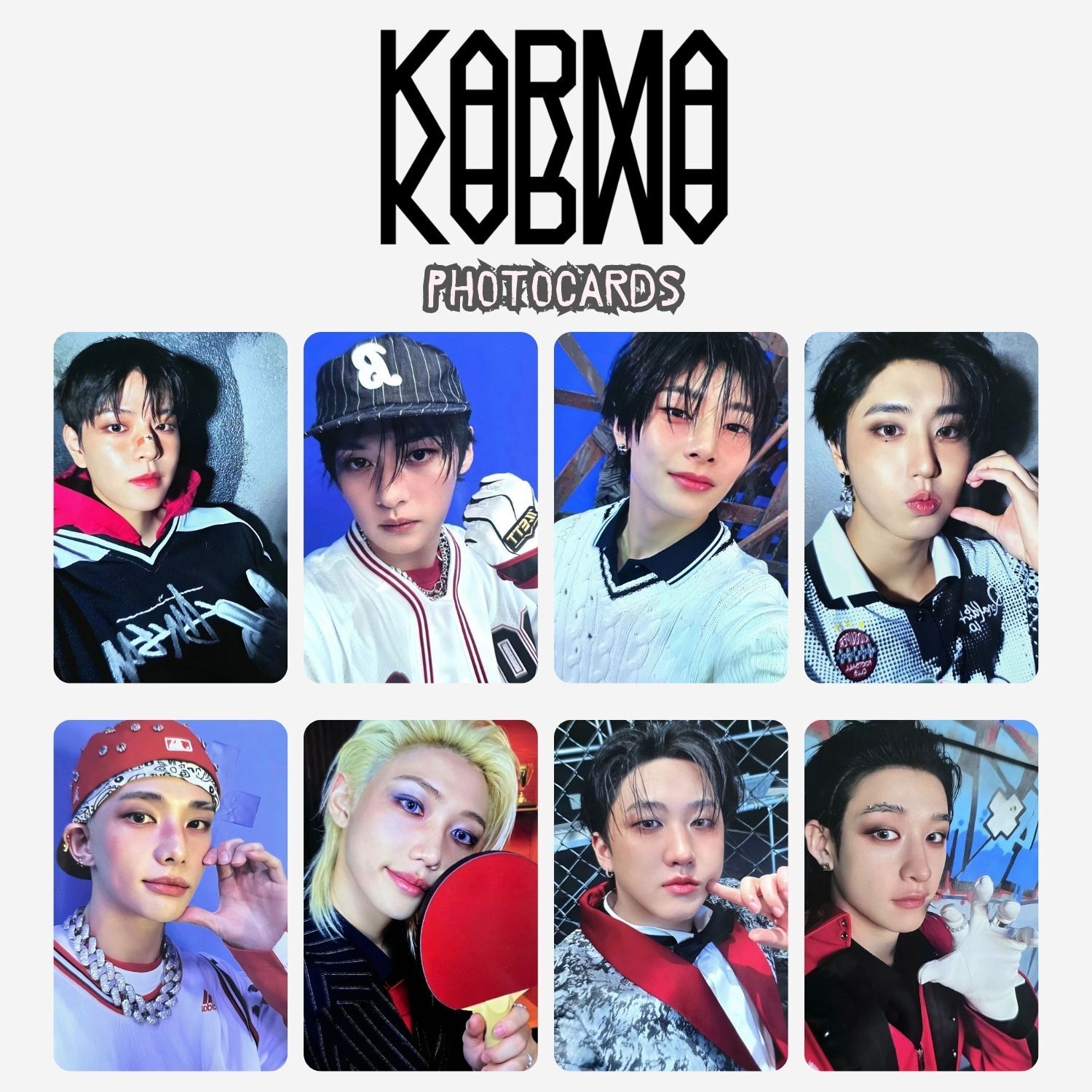 STRAY KIDS '' Karma '' Photocards Set Accordion Ver.