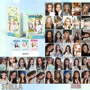 Hearts2Hearts '' STELLA '' Çift Yön Baskılı Lomo Card Seti (50 Pcs)