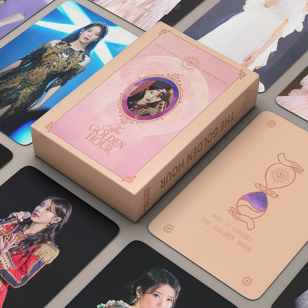 IU ''  The Golden Hour '' Çift Yön Baskılı Lomo Card Seti