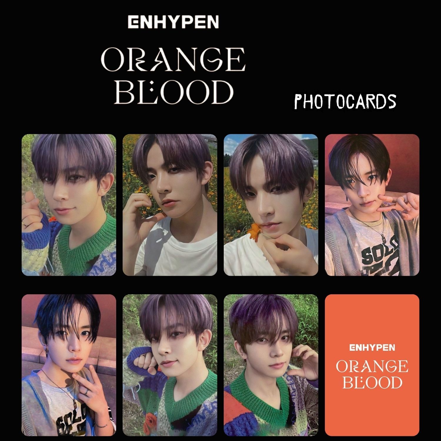 ENHYPEN HEESEUNG '' Orange Blood '' Photocards Set