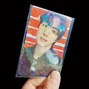 Şeffaf Yıldız Desenli Kart Koruyucu (5 Adet)