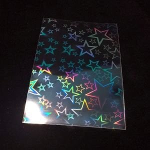 Şeffaf Yıldız Desenli Kart Koruyucu (5 Adet)