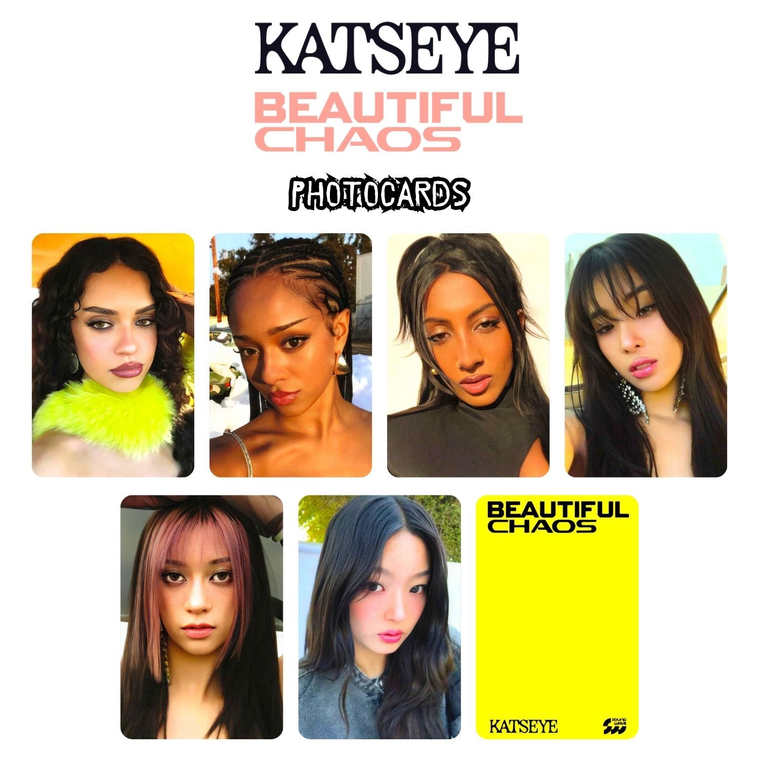 KATSEYE  '' Beautiful Chaos '' Photocards Set POB 1