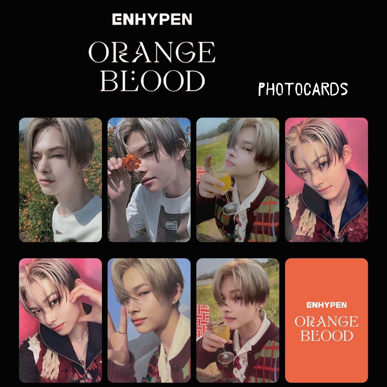 ENHYPEN NIKI '' Orange Blood '' Photocards Set