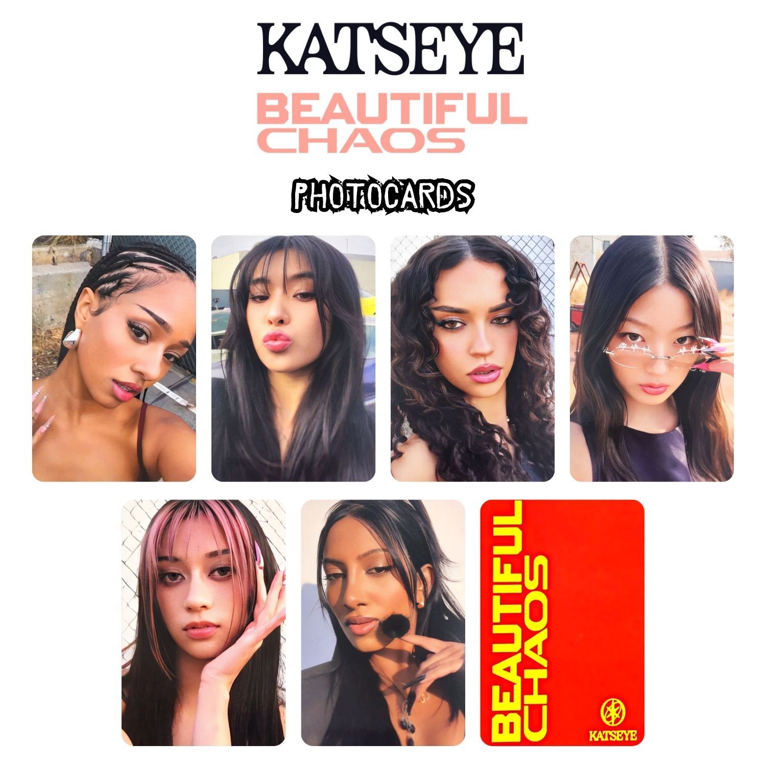 KATSEYE  '' Beautiful Chaos '' Photocards Set POB 2