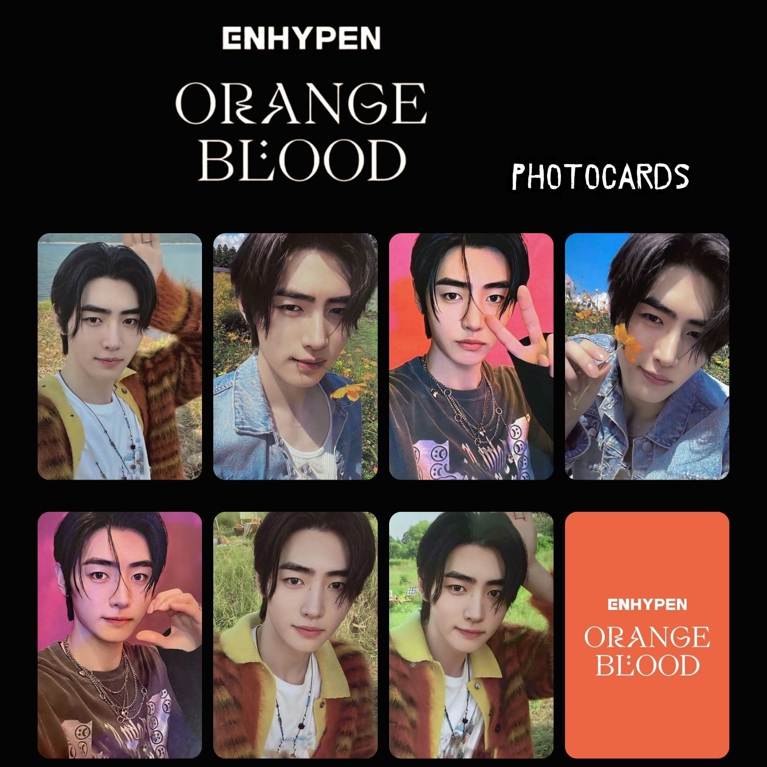ENHYPEN SUNGHOON '' Orange Blood '' Photocards Set